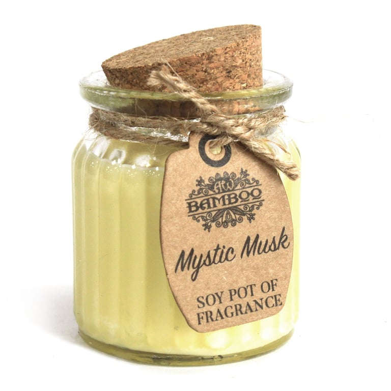 Mystic Musk Soy Pot of Fragrance Candles - Home Scents for Aroma Therapy and Relaxation