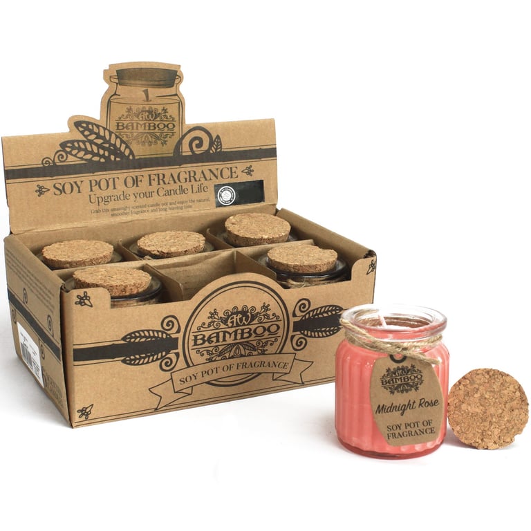 Midnight Rose Soy Wax Fragrance Candle - Scented Home Decor
