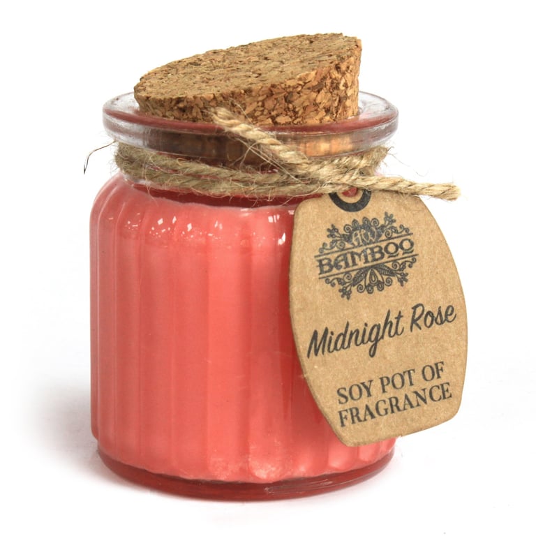 Midnight Rose Soy Wax Fragrance Candle - Scented Home Decor