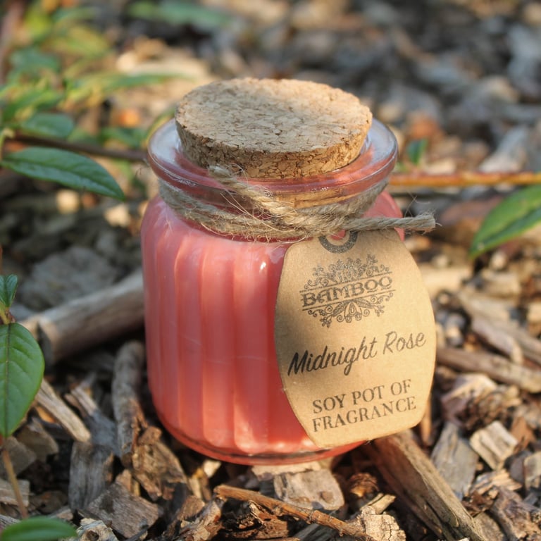 Midnight Rose Soy Wax Fragrance Candle - Scented Home Decor