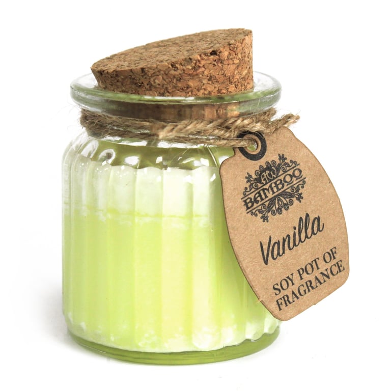 Vanilla Soy Pot of Fragrance Candles - Natural Scented Soy Wax Home Decor