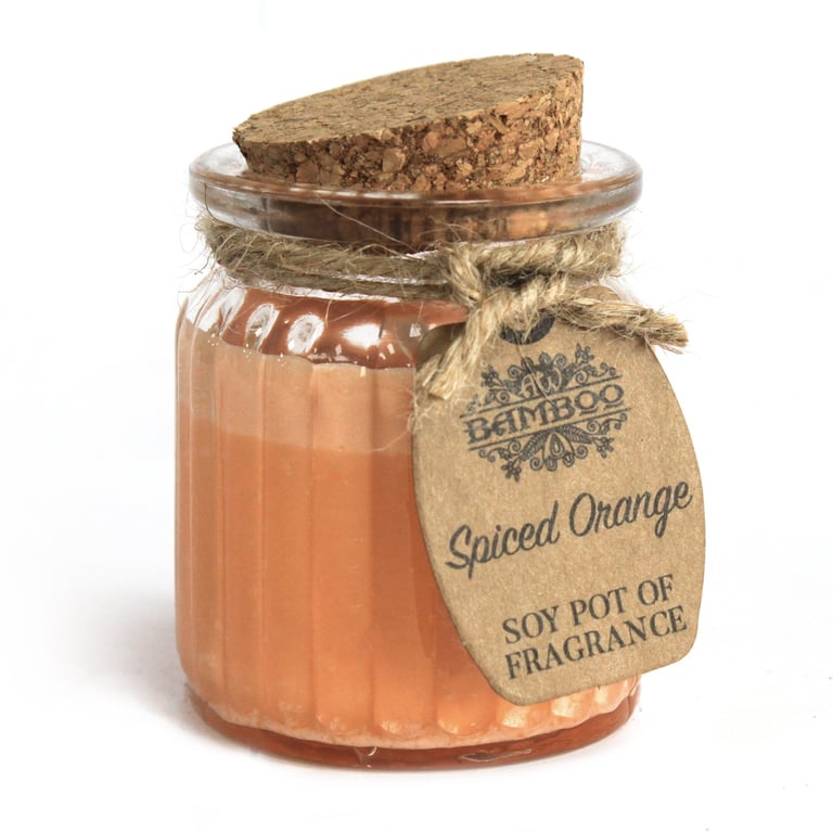 Spiced Orange Soy Pot of Fragrance Candles - Home Scented Soy Wax Candles