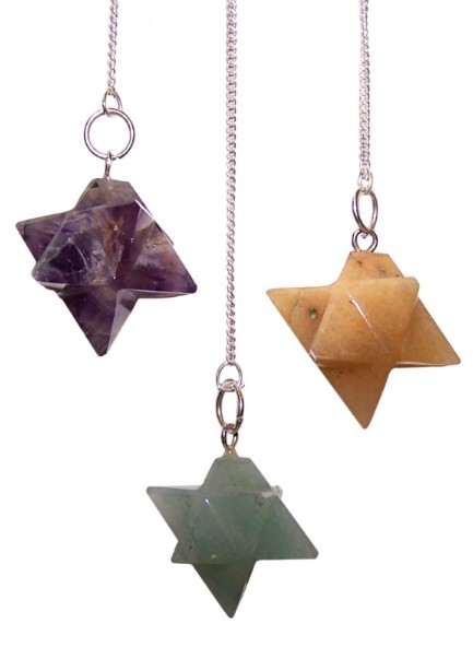 Merkaba Star Pendulums - Sacred Geometry Energy Healing Tools