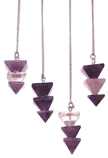 Pyramid Pendulum - Crystal Healing Meditation Tool for Home Decor and Spiritual Wellness