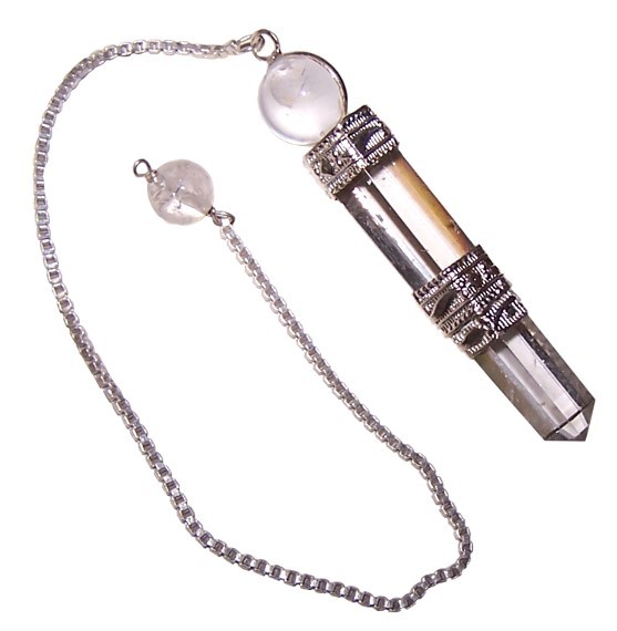 Rock Quartz Crystal Pendulum - Healing and Metaphysical Energy Tool