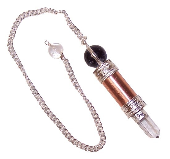 Copper Amethyst Quartz Healing Pendant - Balancing Energy Jewelry