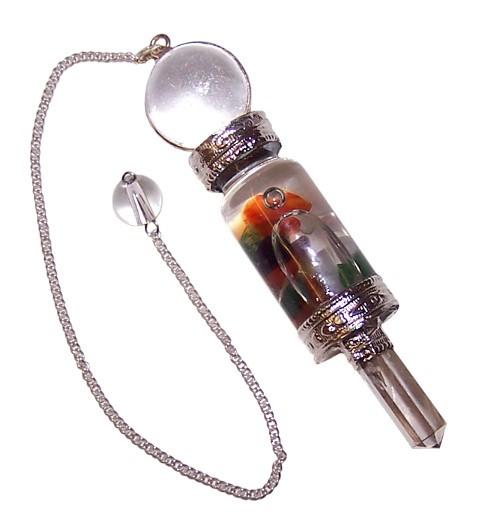 Floating Chakra Crystal Pendulum for Spiritual Balance and Energy Healing