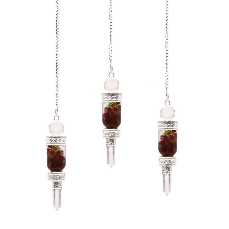 Floating Chakra Crystal Pendulum for Spiritual Balance and Energy Healing