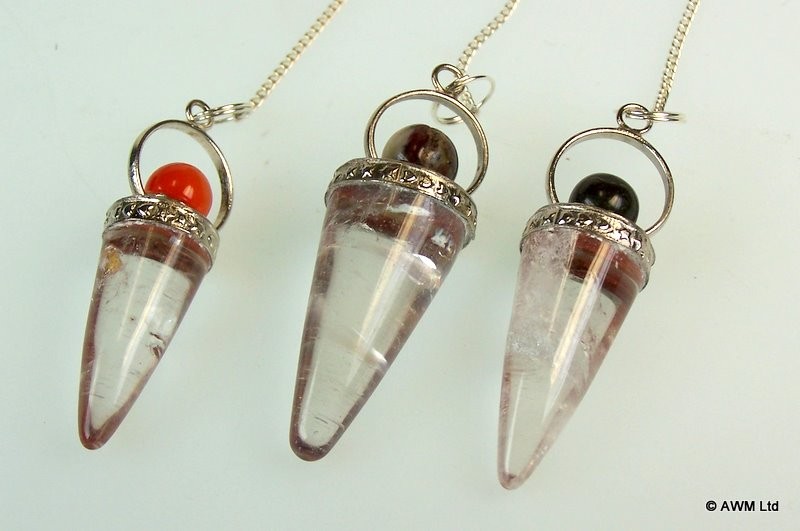 Rock Crystal Cone & Silver Ring - Crystal Accent Jewelry Accessory