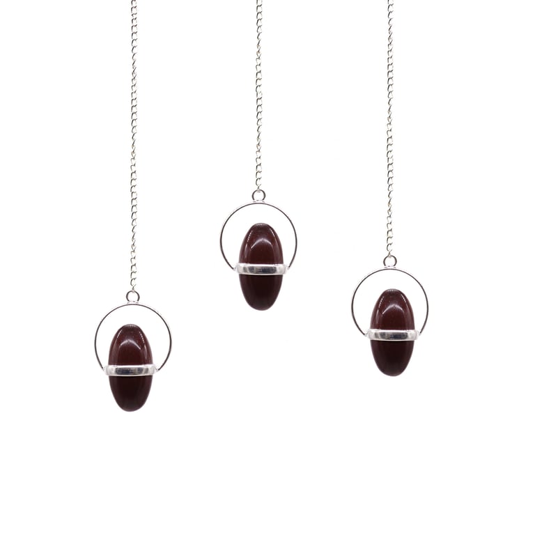 Shiva Lingam Hindu Prayer Beads with Sacred Band Pendulum Meditation Tool