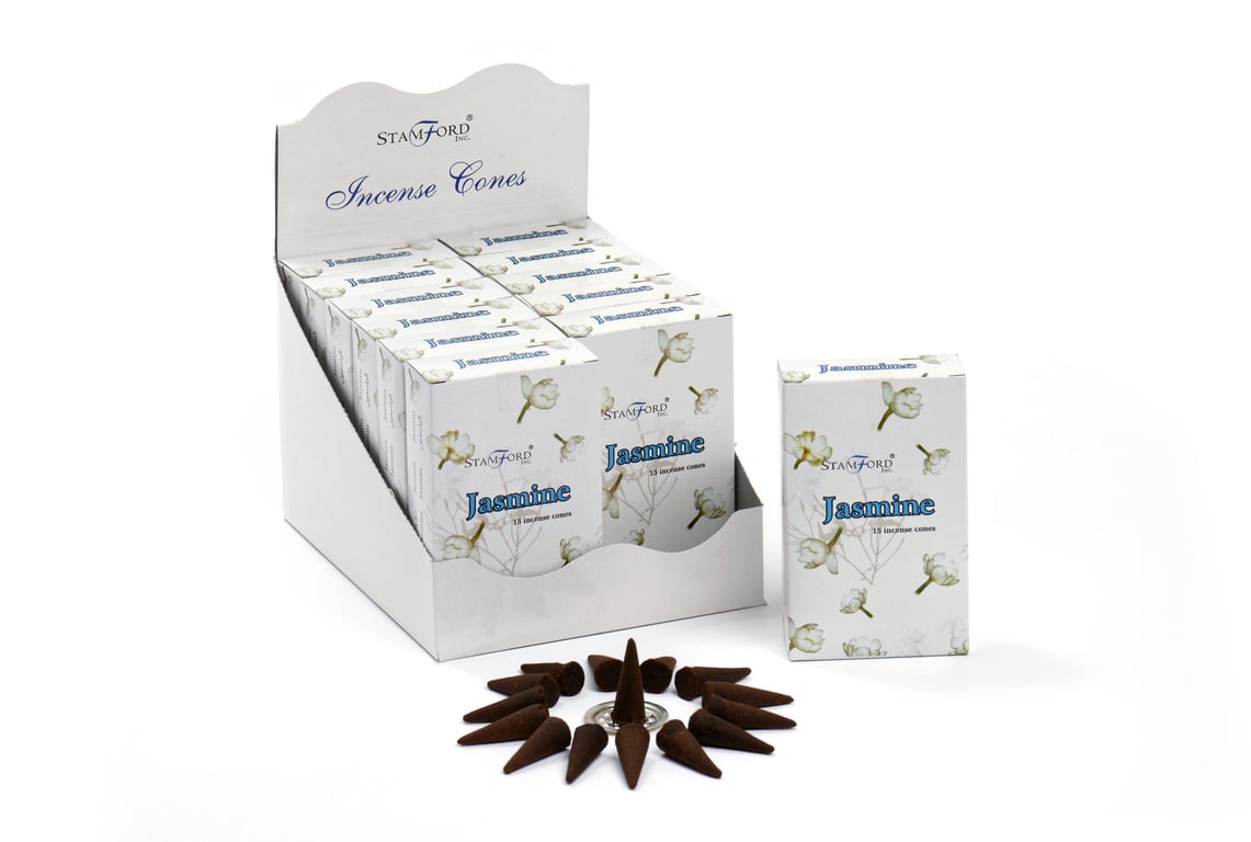 Jasmine Cones - Natural Jasmine Aroma Therapy Incense for Home Fragrance and Relaxation