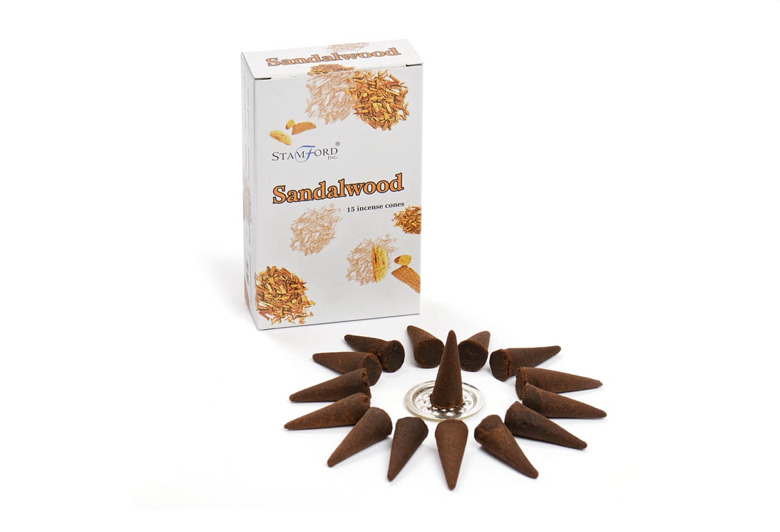 Sandalwood Cones - Natural Home Fragrances for Meditation and Relaxation