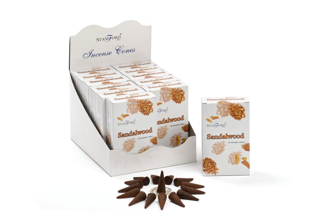 Sandalwood Cones - Natural Home Fragrances for Meditation and Relaxation