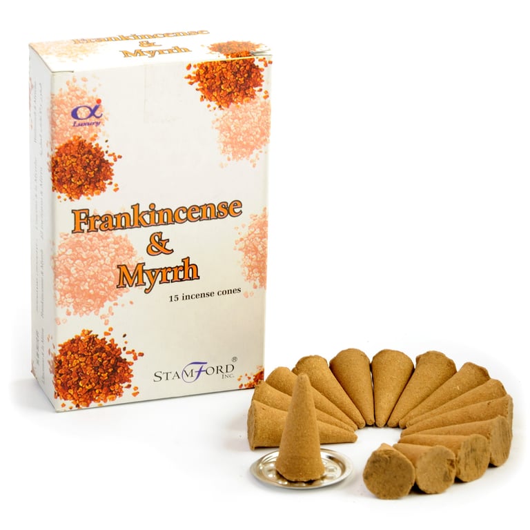 Frankincense Aromatic Incense Cones - Spiritual Purification & Relaxation