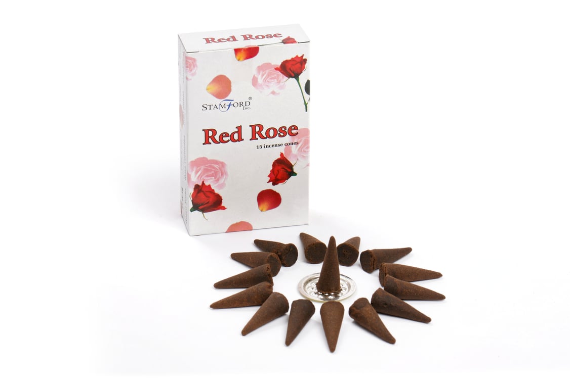 Red Rose Cones - Elegant Floral Decorations for Home & Garden