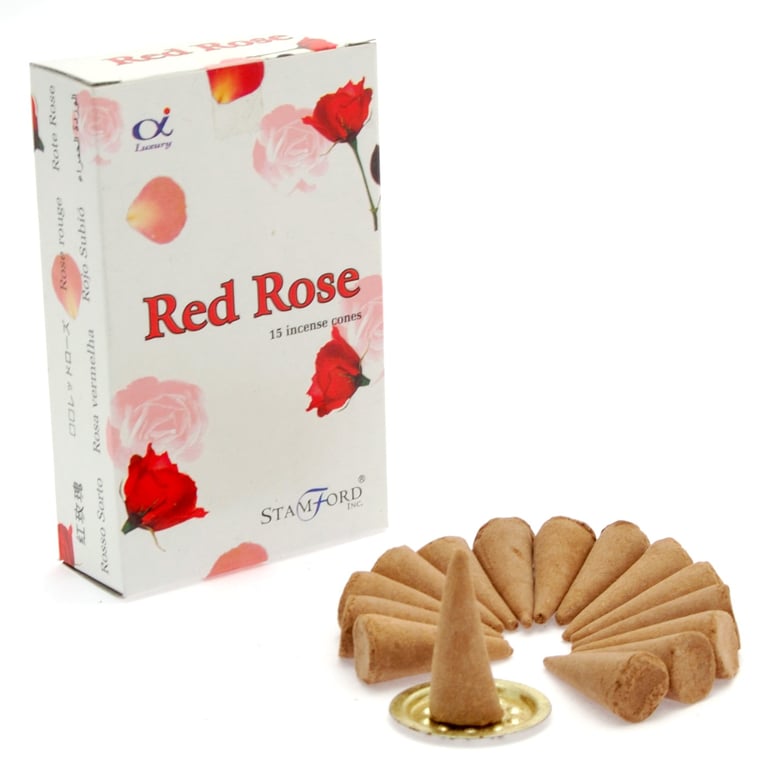 Red Rose Cones - Elegant Floral Decorations for Home & Garden
