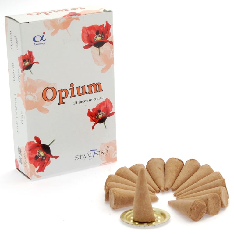 Opium Cones - Natural Relaxation Incense Sticks for Home Fragrance
