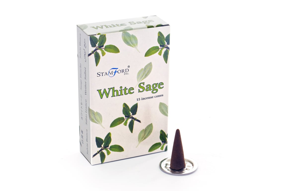White Sage Cones - Natural Home Purification and Spiritual Cleansing Aids