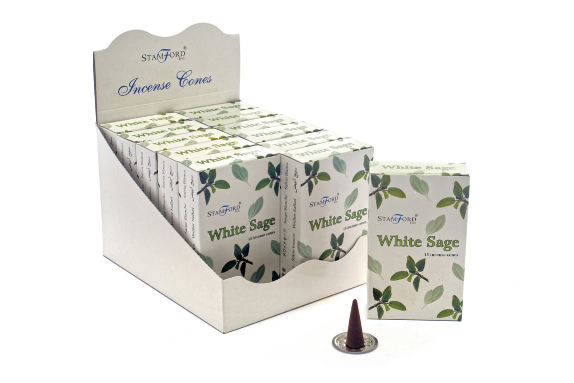 White Sage Cones - Natural Home Purification and Spiritual Cleansing Aids