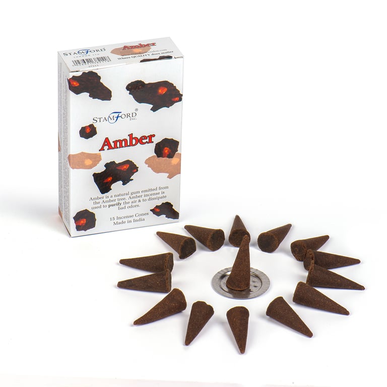 Amber Cones - Natural Amber Garden Decorations for Unique Home Accents