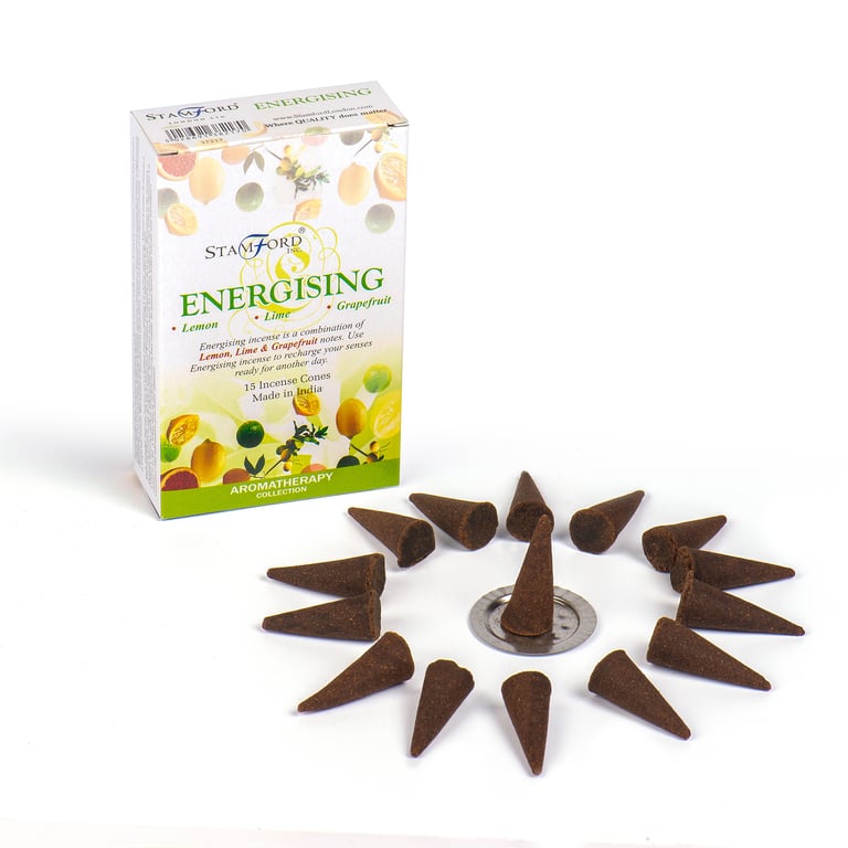 Energizing Cones - Essential Oil Room Freshener and Home Fragrance Scented Candles Alternative