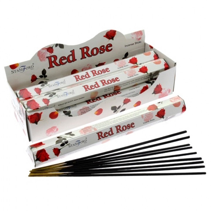 Red Rose Premium Incense - Relaxing Home Fragrance Alternative to Scented Candles