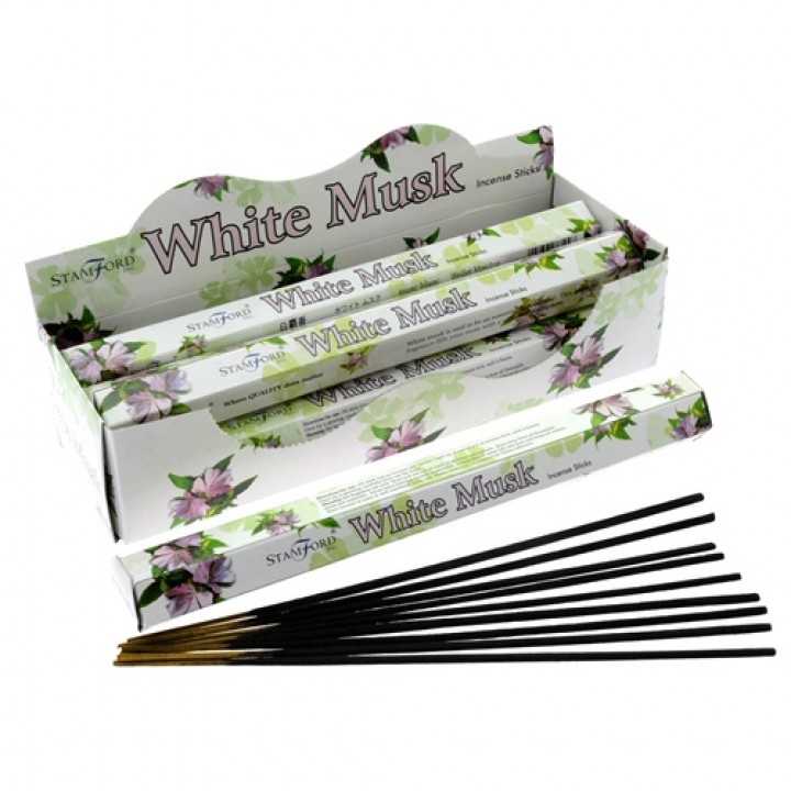 White Musk Premium Incense - Spiritual Home Fragrance for Relaxation and Wellness