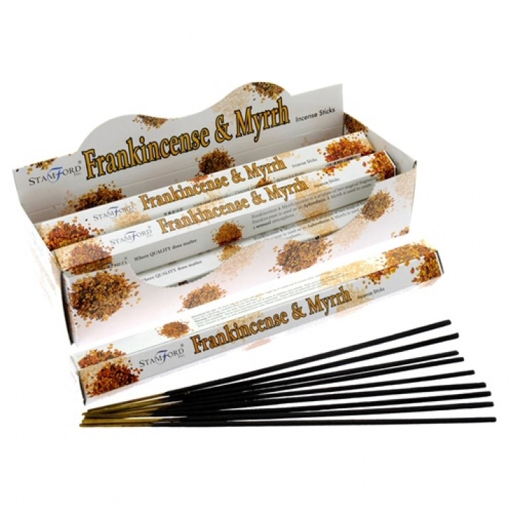 Frankincense & Myrrh Premium Incense - Relaxing Spiritual Aromatherapy Home Fragrance