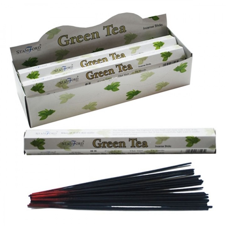 Green Tea Premium Incense - Natural Relaxation and Calming Aroma for Home
