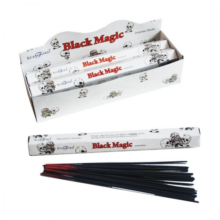 Black Magic Premium Incense Sticks - Pure Black Spiritual Home Incense for Meditation and Relaxation