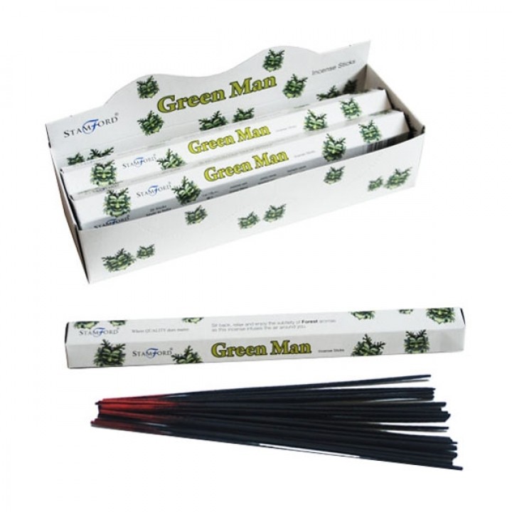Green Man Premium Natural Aromatic Incense for Home Fragrance and Spiritual Wellbeing