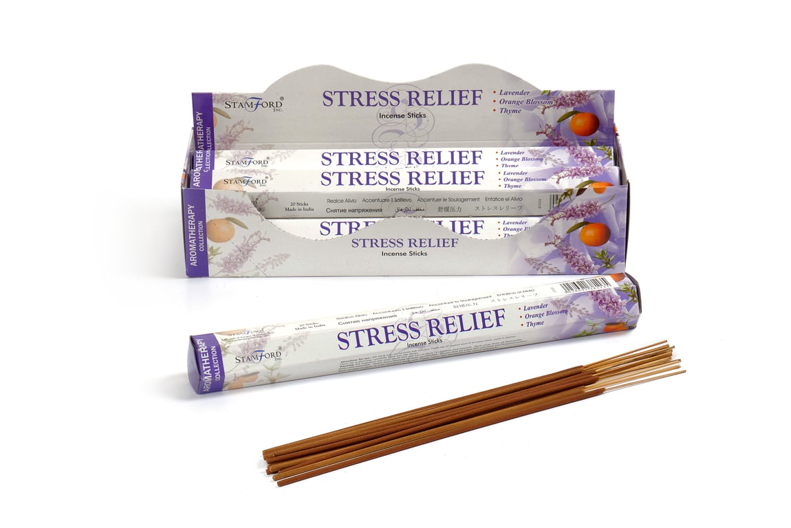 Stress Relief Premium Incense - Natural Calming Aromatherapy for Home Relaxation