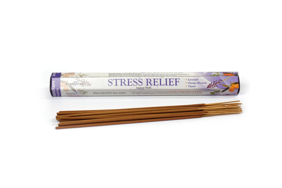 Stress Relief Premium Incense - Natural Calming Aromatherapy for Home Relaxation