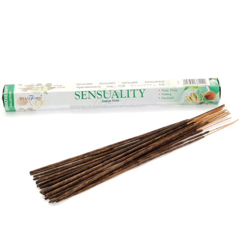 Sensuality Premium Incense - Natural Relaxing Home Fragrance Alternative to Scentsy