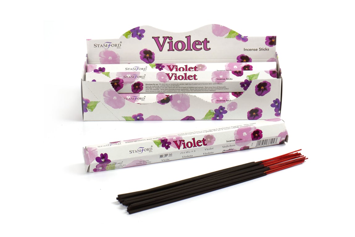 Violet Premium Incense - Relaxing Home Fragrance Alternative to Scented Candles