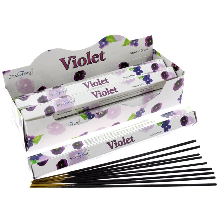 Violet Premium Incense - Relaxing Home Fragrance Alternative to Scented Candles