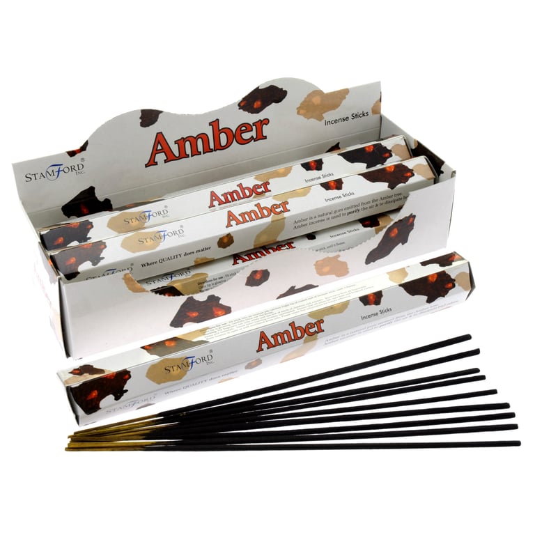 Amber Premium Incense - Natural Relaxation and Stress Relief through Scent Therapy
