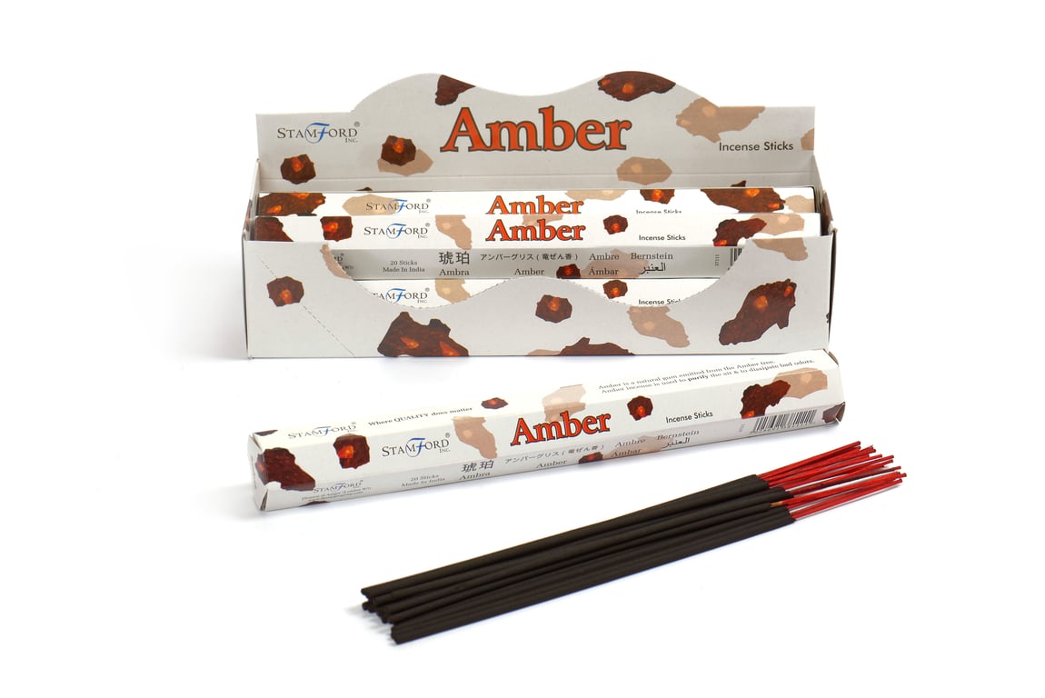 Amber Premium Incense - Natural Relaxation and Stress Relief through Scent Therapy