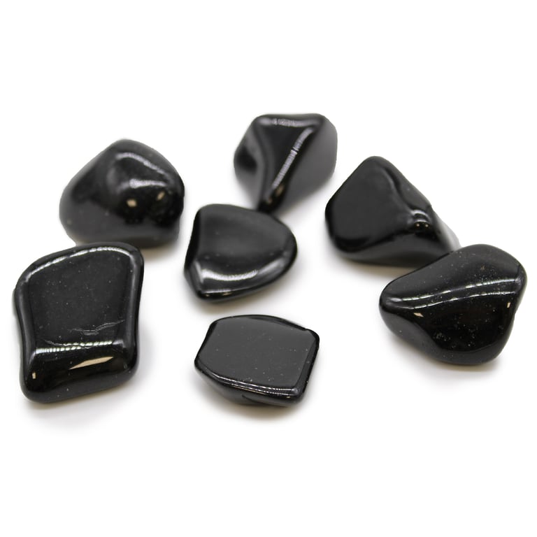 Black Tourmaline XL Tumble Stones - Natural Healing Crystals