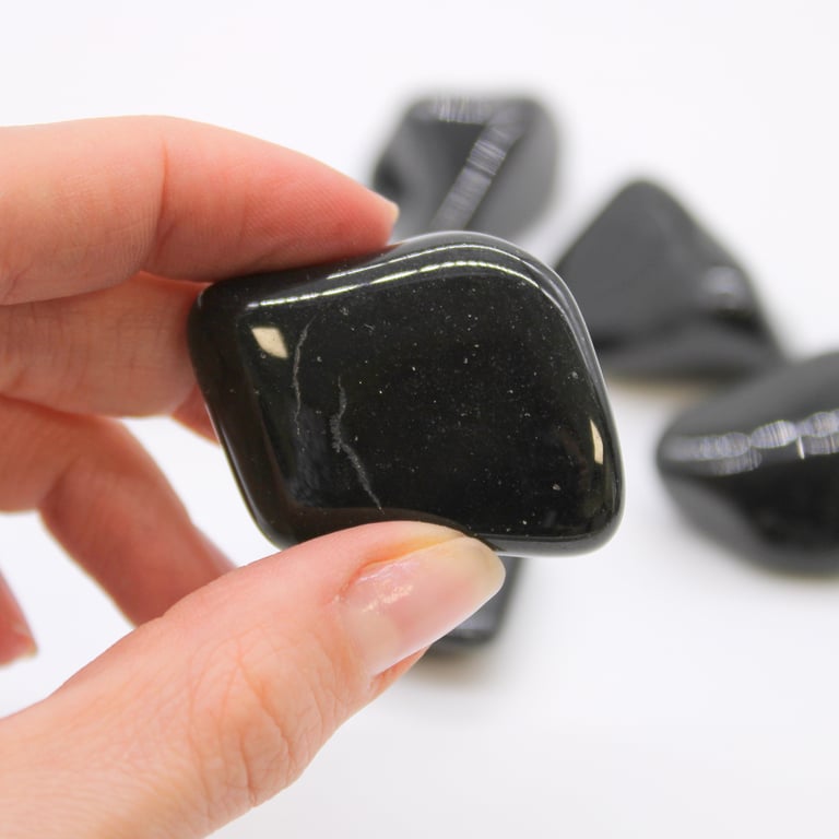 Black Tourmaline XL Tumble Stones - Natural Healing Crystals