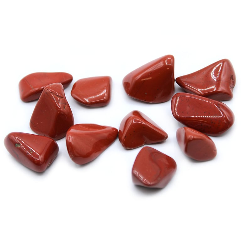 Natural Red Jasper Crystal Healing Tumble Stones - Metaphysical Energy Balancing