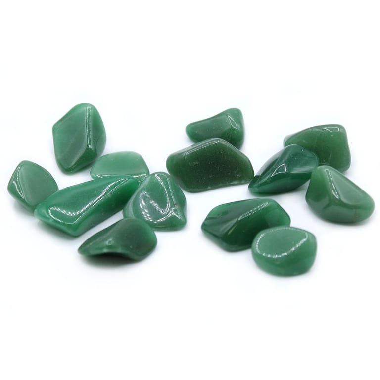 Quartz Green Tumble Stones - Polished Natural Decorative Stones