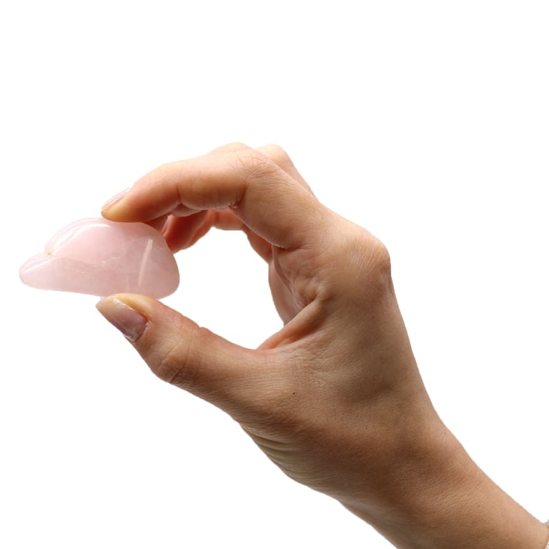 L Tumble Stones - Rose Quartz Healing Crystal for Metaphysical Therapy and Natural Energy Balance