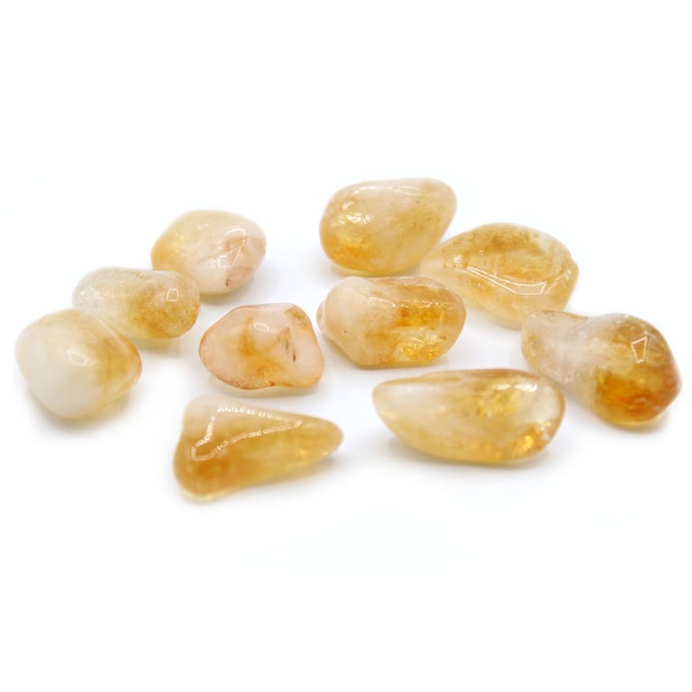 Tumble Stones - Citrine - Brazilian Origin - Quality Stones for Decor, Healing & Jewelry