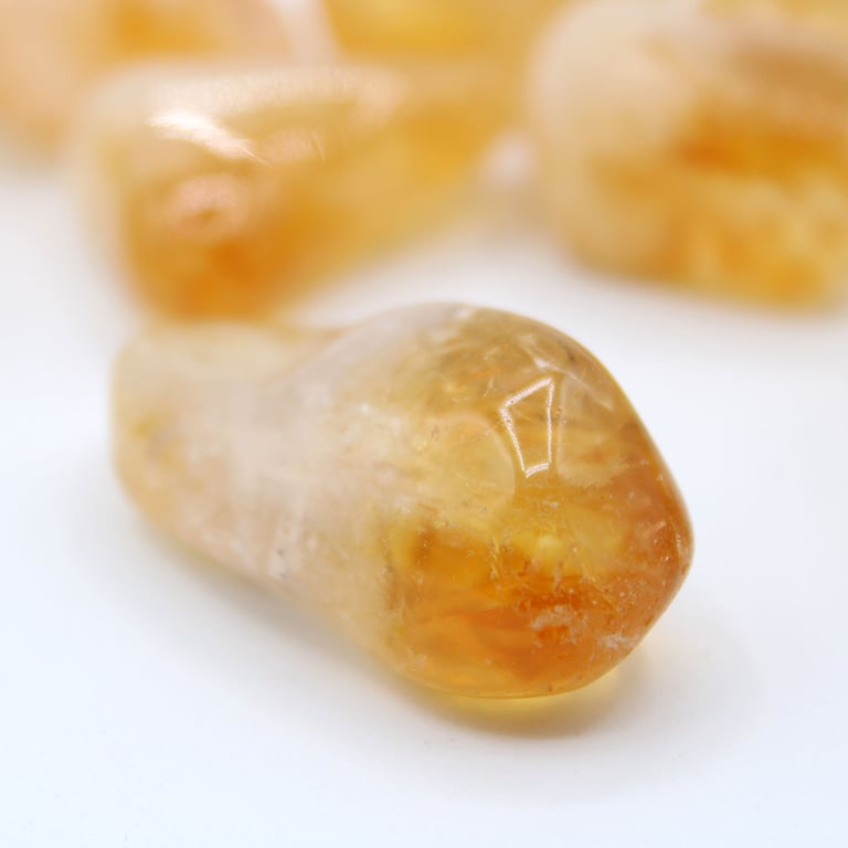 Tumble Stones - Citrine - Brazilian Origin - Quality Stones for Decor, Healing & Jewelry
