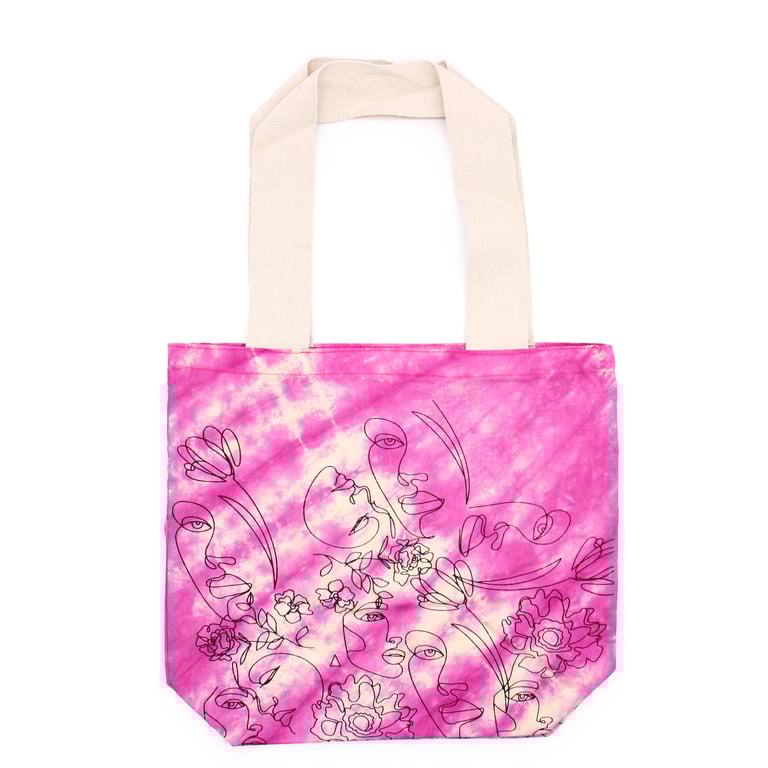 Tye-Dye Cotton Bag - Natural Handle & Lightweight 6oz Cotton Construction