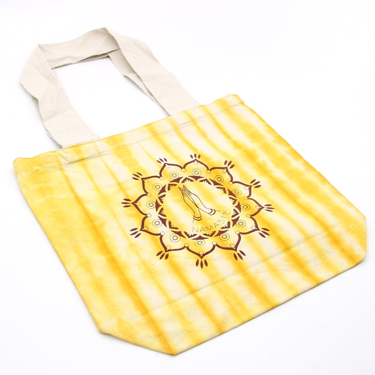 Tye-Dye Cotton Bag by Namaste Hands - 6oz Natural Handle & Durable Construction