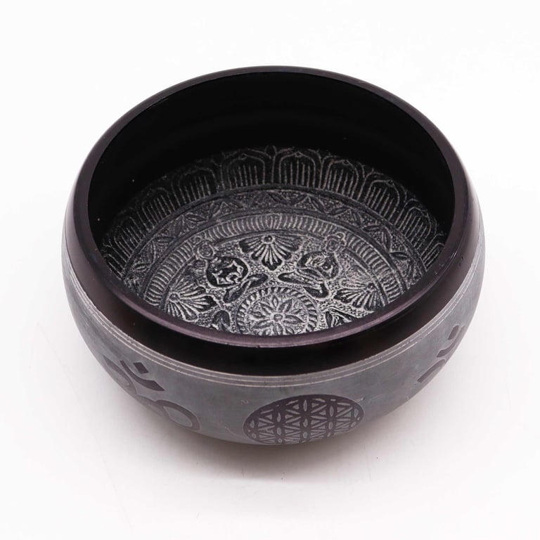 16cm Earth Powder Singing Bowl - Om Five Buddha by Unknown Brand (SEO friendly)