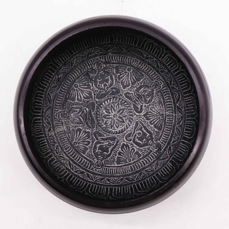 16cm Earth Powder Singing Bowl - Om Five Buddha by Unknown Brand (SEO friendly)