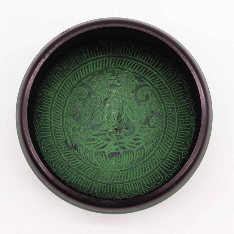 16cm Mandala Singing Bowl (Earth Powder) - Meditative Focus Aid